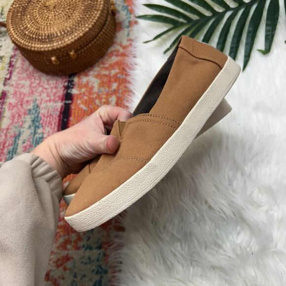 Toms Loafer Sneaker 7 Neutral Brown Tan Lightweight Slip On - Picture 6 of 10